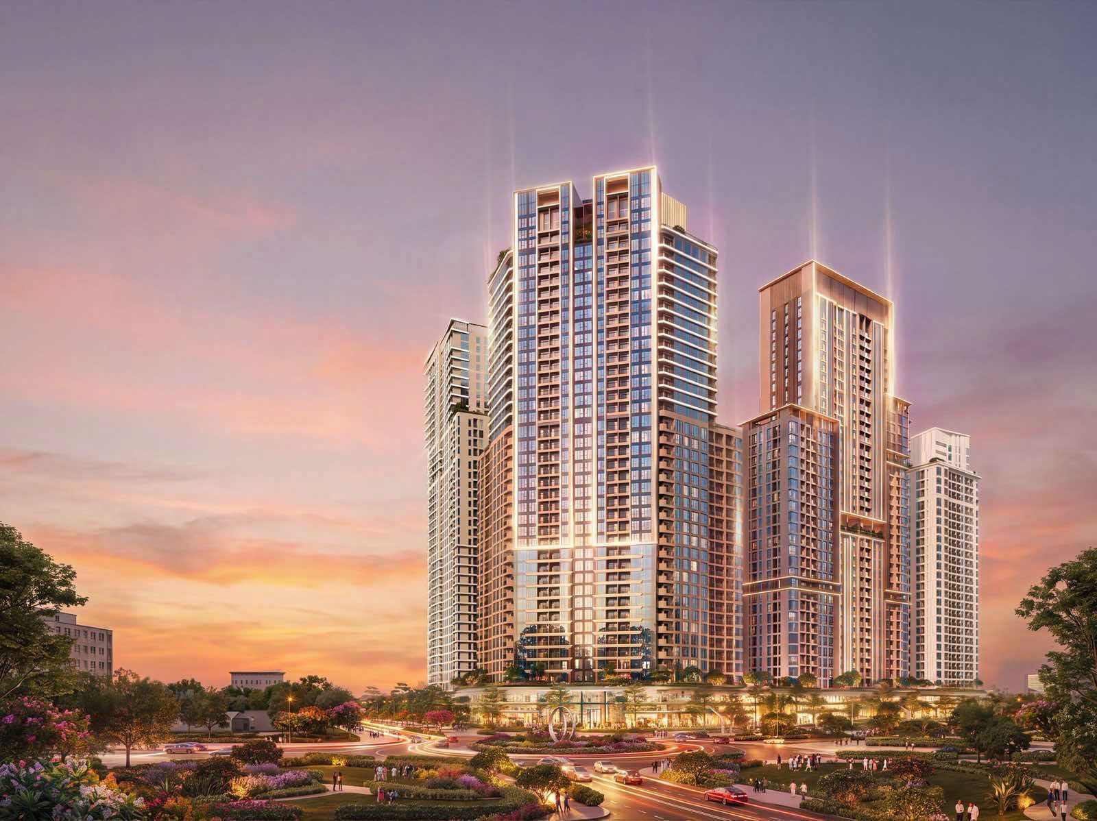 Cho thuê shophouse Sun Trường Vinh Nghệ An, mặt tiền hướng Đông Nam, vị trí chân khối đế